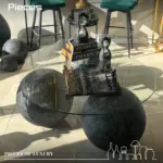 طاولة وسط اسود